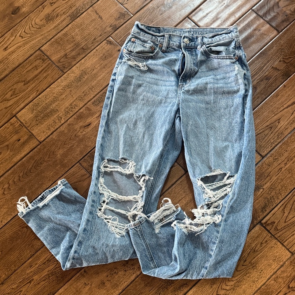 Distressed American Eagle Jeans